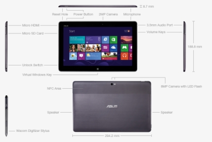 Slate-diagram - Asus Tablet Gmbh, HD Png Download, Transparent PNG