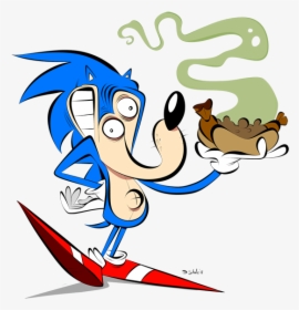Testing A New Wacom Tablet And Sonic Was My First Victim - Cartoon, HD Png Download, Transparent PNG