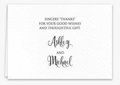 Thank You Card Jardin - Calligraphy, HD Png Download, Transparent PNG