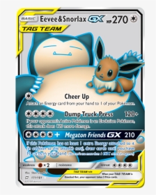 Snorlax Eevee Tag Team Gx, HD Png Download, Transparent PNG