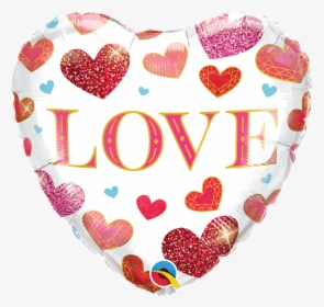 New Valentine S Love Jewel Hearts - Balloon, HD Png Download, Transparent PNG