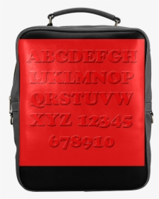 Abc Bookbag Red Square Backpack - Briefcase, HD Png Download, Transparent PNG