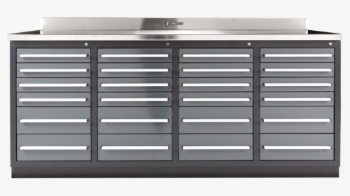 24 Drawer Heavy Duty Industrial Workbench - Steel Tool Drawers, HD Png Download, Transparent PNG