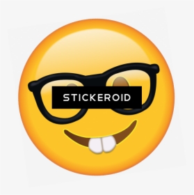 Emoji With 2 Teeth , Png Download - Meme Emoticon Nerd Png, Transparent Png, Transparent PNG