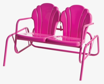 Pink Lawn Chair Transparent, HD Png Download, Transparent PNG