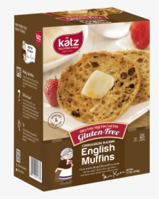 Katz Gluten Free Box Cinnamon Raisin English Muffins, HD Png Download, Transparent PNG