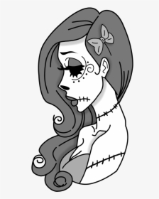 Owyn Degnen Corpse Ariel B W 1 Clipart , Png Download - Cartoon, Transparent Png, Transparent PNG