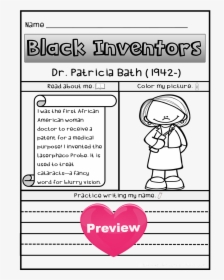 Black History Month , Png Download - Dr Patricia E Bath Coloring Page, Transparent Png, Transparent PNG