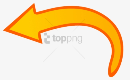 Free Png Curved Arrow Pointing Left Png Image With - Arrow Curved Left Png, Transparent Png, Transparent PNG