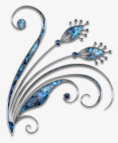 Decor Ornament Jewelry Free Photo - Silver Abstract Transparent Background, HD Png Download, Transparent PNG