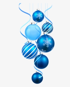#ornaments #christmas #blue - Blue Christmas Balls Png, Transparent Png, Transparent PNG