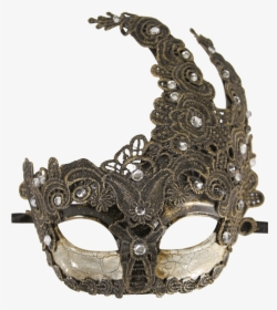 Vintage Bronze Lace Carnival Mask - Masque, HD Png Download, Transparent PNG