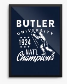 Butler 1924 Champs Poster   Data-large Image //cdn - Poster, HD Png Download, Transparent PNG
