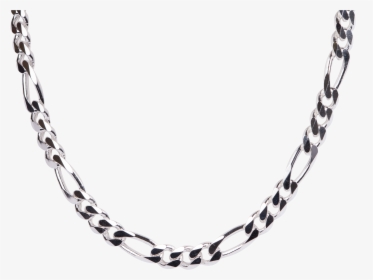 Sterling Silver Figaro Chain - Mens Chain Transparent Background, HD Png Download, Transparent PNG