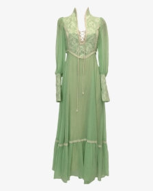 70 S Mint Green And Lace Prairie Dress - One-piece Garment, HD Png Download, Transparent PNG