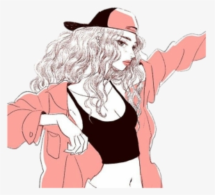 #tumblr #nena #chica #woman #girl #mujer #dibujo #diseño, HD Png Download, Transparent PNG