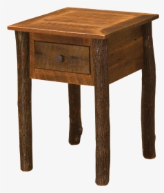 Barnwood One Drawer End Table - End Table, HD Png Download, Transparent PNG