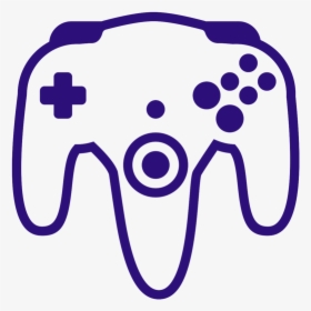 Console Purple Game Accessory Controllers Controller - N64 Controller Png Clipart, Transparent Png, Transparent PNG