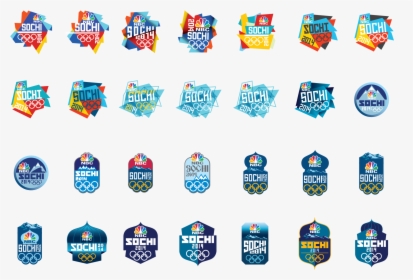 Logo Exploration And Branding For The Broadcast Of - Sochi 2014 Olympics Branding, HD Png Download, Transparent PNG
