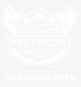 Gears Pro Circuit San Diego Open - Johns Hopkins Logo White, HD Png Download, Transparent PNG