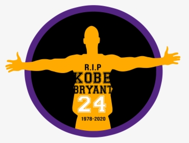 Drawing Of Kobe Bryant And Words R - Kobe Bryant 24 Logo, HD Png Download, Transparent PNG