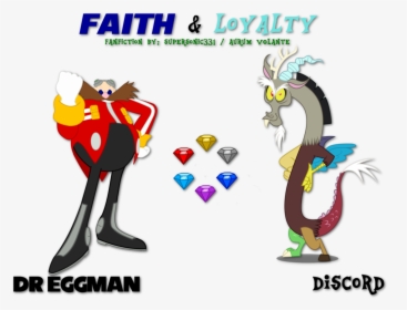 Faith Clipart Action Clipart - Dr Eggman And Discord, HD Png Download, Transparent PNG