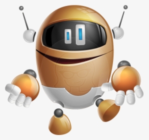 Artificial Intelligence Robot Cartoon Vector Character - Artificial Intelligence Robot Icon Vector Png, Transparent Png, Transparent PNG