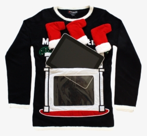 Christmas Sweater Fits Ipad, Kindle Fire, And Other - Ipad Fireplace Christmas Sweater, HD Png Download, Transparent PNG