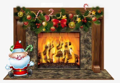 ❄️ Noël, Tube Png Cheminée - Fireplace Png, Transparent Png, Transparent PNG