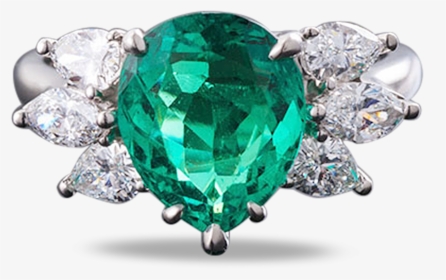 Tiffany & Co - Tiffany And Co Emerald Engagement Ring, HD Png Download, Transparent PNG
