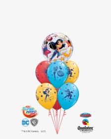 Balloons Dc Super Hero Girls Balloon Bouquet - Pink Birthday Ballon Png, Transparent Png, Transparent PNG
