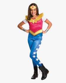 Dc Superhero Girls Wonder Woman Costume - Hero And Villain Costumes, HD Png Download, Transparent PNG