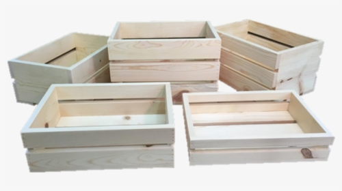 Large Pine Wood Crates - Short Wood Crate, HD Png Download, Transparent PNG