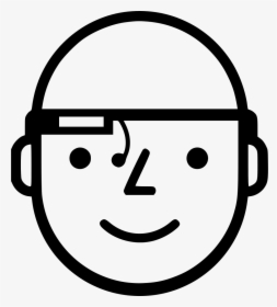 Google Glass User - Smiley, HD Png Download, Transparent PNG