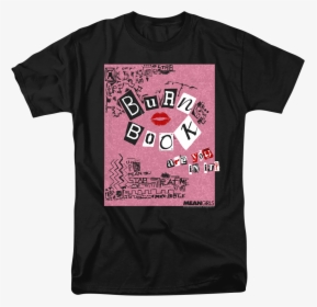 Mean Girls Burn Book T-shirt - Burn Book Mean Girls, HD Png Download, Transparent PNG