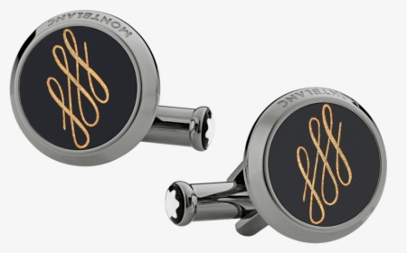 Montblanc Calligraphy Pattern Cufflinks - Cufflinks Calligraphy Mont Montblanc, HD Png Download, Transparent PNG