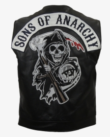 Black Biker Vest - Sons Of Anarchy, HD Png Download, Transparent PNG