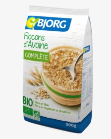 Wholegrain Oat Flakes - Bjorg Oat Flakes, HD Png Download, Transparent PNG