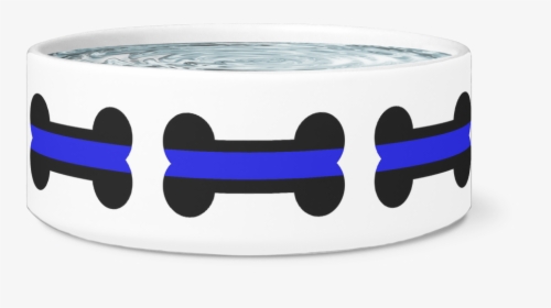 Thin Blue Line Dog Bones Dog Bowl   Class - Bracelet, HD Png Download, Transparent PNG