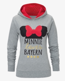 Hoodie Lady Disney Minnie Mouse - Minnie Mouse Hoodie Damen, HD Png Download, Transparent PNG