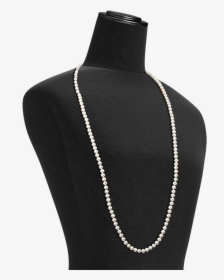 36 Inch Opera Pearl Necklace Size On Mannequin, HD Png Download, Transparent PNG