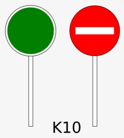 No Entry Traffic Sign On Pole Color Vector Drawing - Clip Art Rambu Lalu Lintas, HD Png Download, Transparent PNG