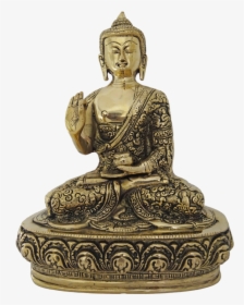 Brass Antique Blessing Buddha Statue, 5 X 10 Inch, - Gautama Buddha, HD Png Download, Transparent PNG