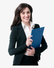 Woman Clipboard No Back - Businessperson, HD Png Download, Transparent PNG