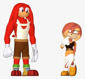 Thick Headed just More Knux And Clem Shipping - Cartoon, HD Png Download, Transparent PNG