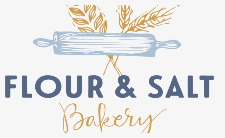 Flour Clipart Table Salt - Flour And Salt Bakery Logo, HD Png Download, Transparent PNG