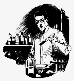 Free Scientist With Beaker - Scientist In Lab Png, Transparent Png, Transparent PNG