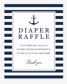 Diaper Raffle Sign For Baby Shower For Boy, HD Png Download, Transparent PNG