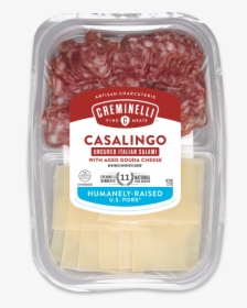 Creminelli Sopressata Monterey Jack Snack Tray, HD Png Download ...