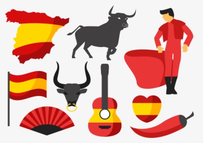 Spain Cattle Bullfighting Clip - Spain Bull Png, Transparent Png, Transparent PNG